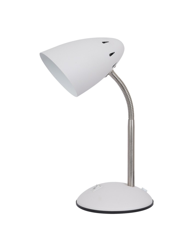 Lampy stołowe dziecięce - ITALUX Cosmic Biurkowa E27 1x60W Biały/Nikiel MT-HN2013-WH+S.NICK - produkt kolory-swiatla.pl 1