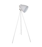 Lampy podłogowe trójnóg - ITALUX Franklin Stojąca E27 1x60W Biały/Nikiel ML-HN3068-WH+S.NICK - product 1