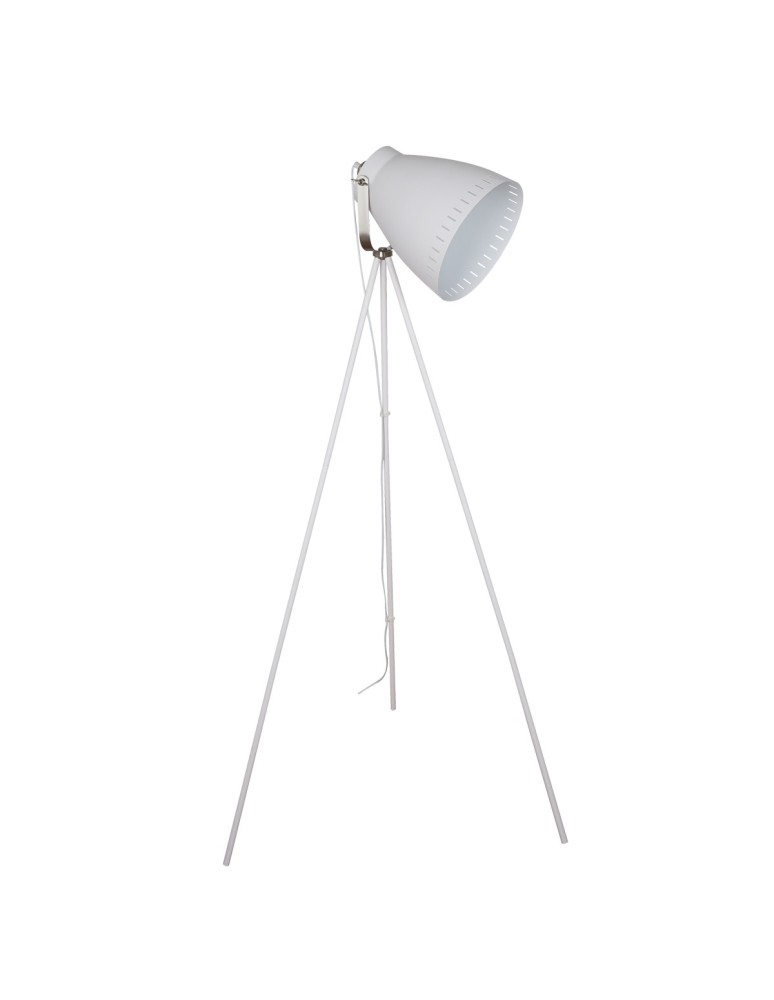 Lampy podłogowe trójnóg - ITALUX Franklin Stojąca E27 1x60W Biały/Nikiel ML-HN3068-WH+S.NICK - produkt kolory-swiatla.pl 1