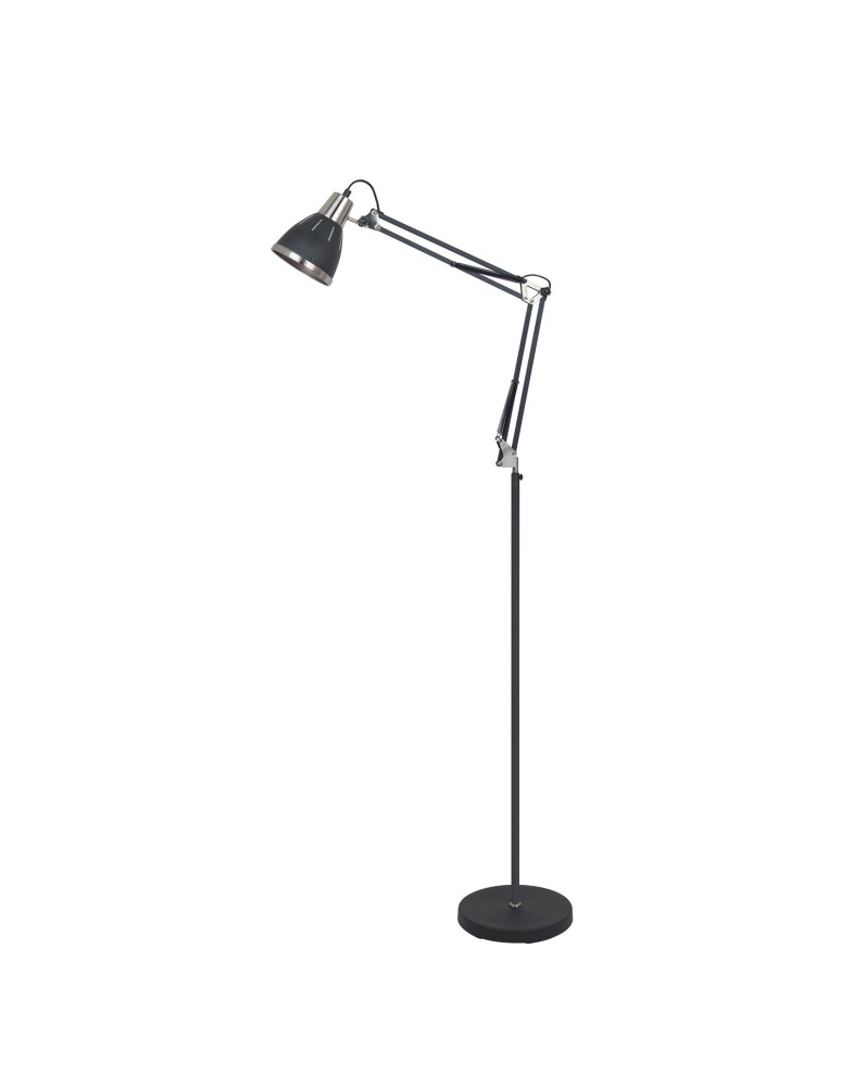 Lampy podłogowe łamane - ITALUX Remiro Stojąca E27 1x40W Czarny ML-HN3047 BL+S.NICK - produkt kolory-swiatla.pl 1