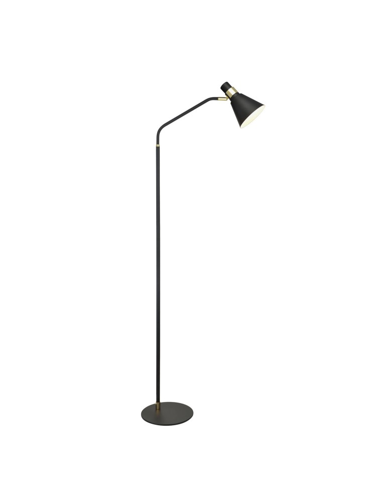 Lampy podłogowe łamane - ITALUX Biagio Stojąca E14 1x40W Czarny/Złoty ML-H16079BFLK-1 - produkt kolory-swiatla.pl 1