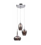 Lampy wiszące - ITALUX Marano Wisząca E14 3x40W Chrom/Dymiony MDM2289/3A - product 1