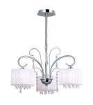 Żyrandole glamour - ITALUX Span Wisząca E14 3x40W Chrom MDM1583/3 WH - product 1