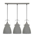 Lampy wiszące na listwie - ITALUX Franklin Wisząca E27 3x60W Szary MD-HN8026S-3-GR+S.NICK - product 1