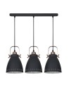 ITALUX Franklin Wisząca E27 3x60W Grafitowy/Czerwony MD-HN8026S-3-B+RC