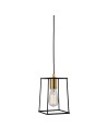 ITALUX Alanis Wisząca E27 1x60W Czarny/Złoty MD-BR16556-D1-B/G