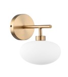 Kinkiety w stylu skandynawskim - ITALUX Fiorenzo Kinkiet G9 1x25W Mosiądz MBM3661-1 BRO+W - product 1