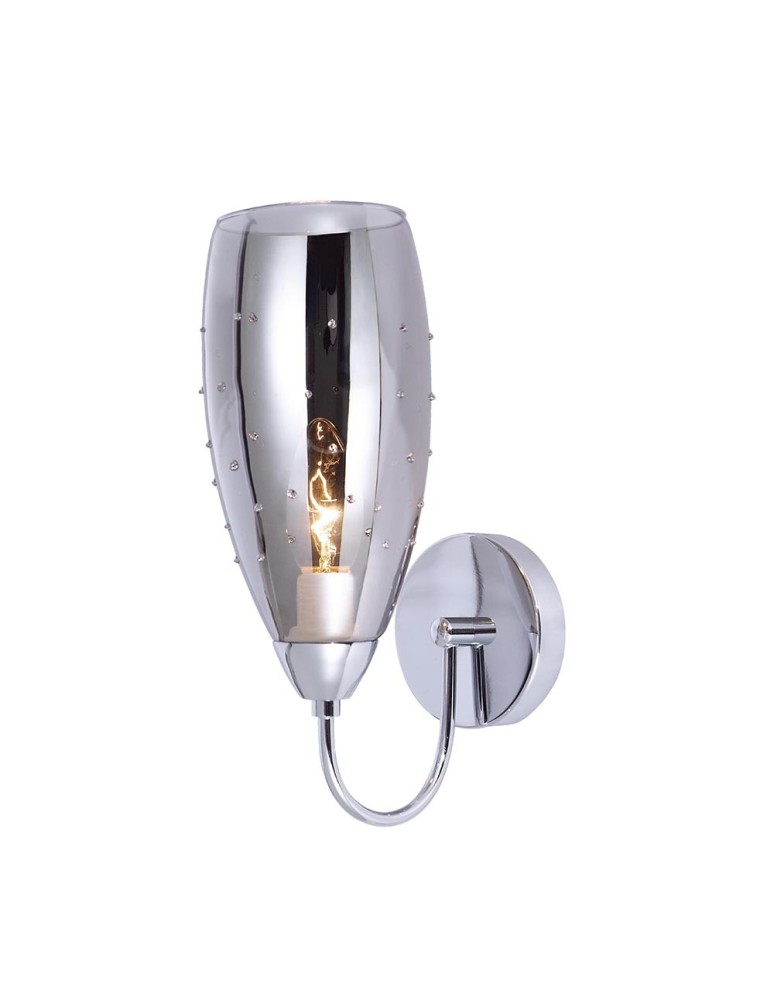 Kinkiety - ITALUX Grace Kinkiet E14 1x40W Chrom MBM2170/1 A - produkt kolory-swiatla.pl 1
