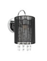 ITALUX Lana BK Kinkiet E14 1x40W Czarny MBM1787/1 BK