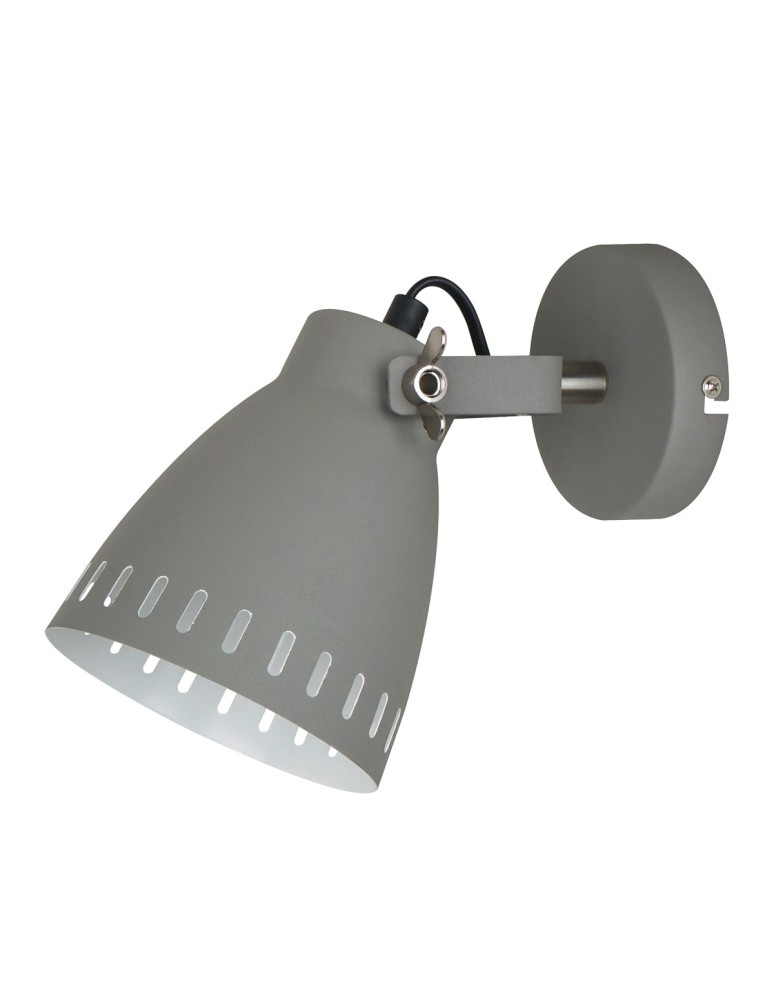 Kinkiety loftowe - industrialne - ITALUX Franklin Kinkiet E27 1x60W Szary MB-HN5050-1-GR+S.NICK - produkt kolory-swiatla.pl 1