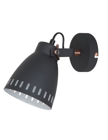 ITALUX Franklin Kinkiet E27 1x60W Grafitowy/Czerwony MB-HN5050-1-B+RC