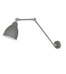 Kinkiety w stylu skandynawskim - ITALUX Sonny Kinkiet E27 1x60W Szary MB-HN5011-1-GR - product 1