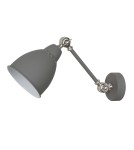 Kinkiety w stylu skandynawskim - ITALUX Sonny Kinkiet E27 1x60W Szary MB-HN5010-1-GR - product 1