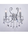 ITALUX Barocco Chrome Kinkiet E14 2x40W Czarny MB72709-2A