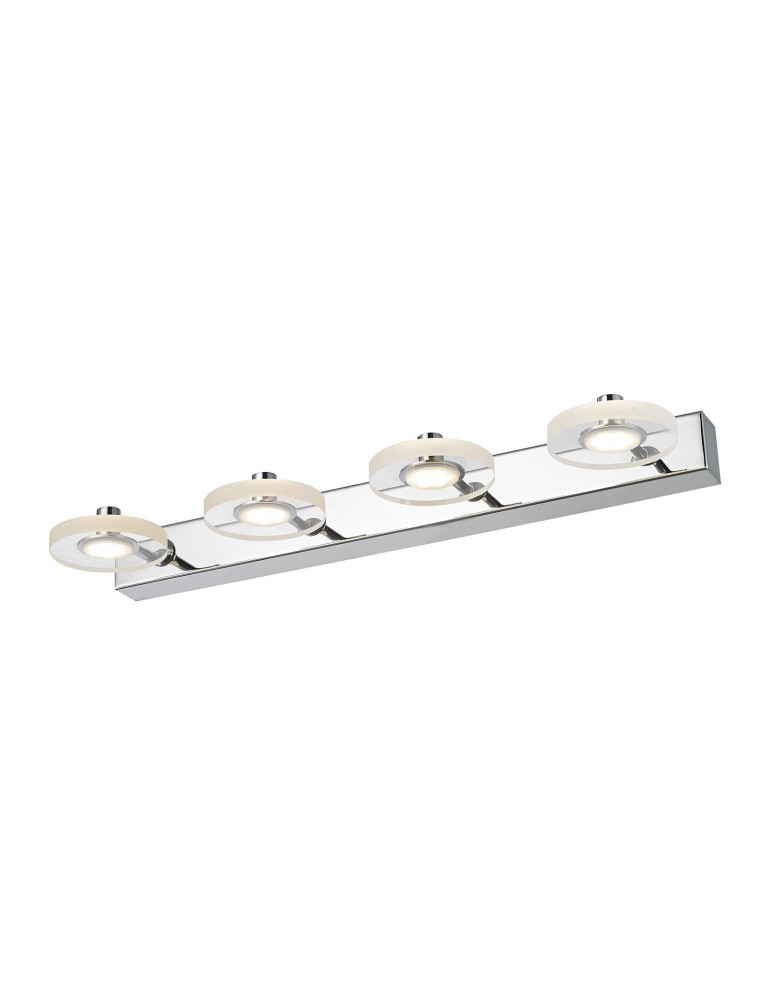 Kinkiety - ITALUX Harmony Kinkiet LED zintegrowany 12W 3000K 840lm IP21 Chrom MB1225/4 - produkt kolory-swiatla.pl 1