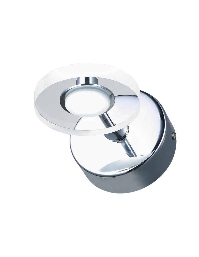 Kinkiety - ITALUX Harmony Kinkiet LED zintegrowany 3W 3000K 210lm IP21 Chrom MB1225/1 - produkt kolory-swiatla.pl 1