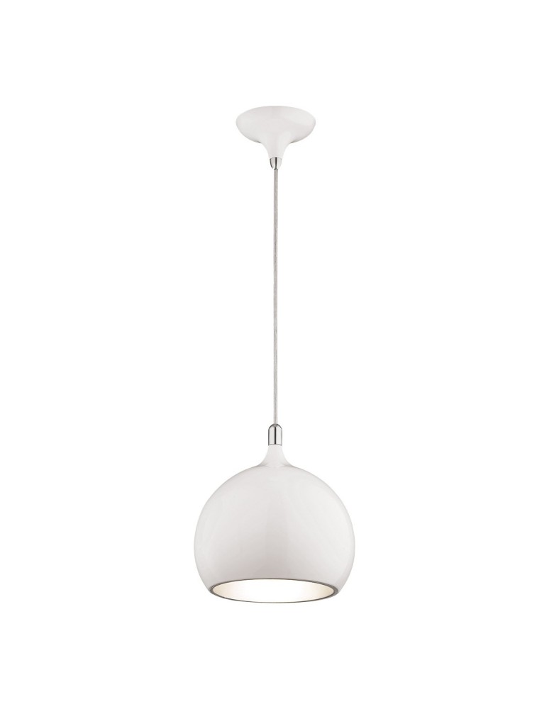 Lampy wiszące - ITALUX Flask Wisząca E27 1x60W Biały MA03586CA-001 WHITE - produkt kolory-swiatla.pl 1