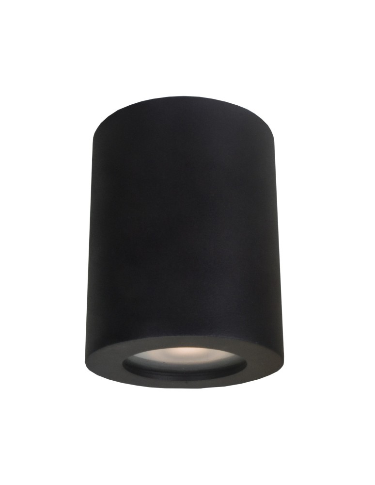 Oprawy sufitowe hermetyczne - ITALUX Fausto Natynkowa GU10 1x40W IP44 Czarny IT8005R1-BK - produkt kolory-swiatla.pl 1