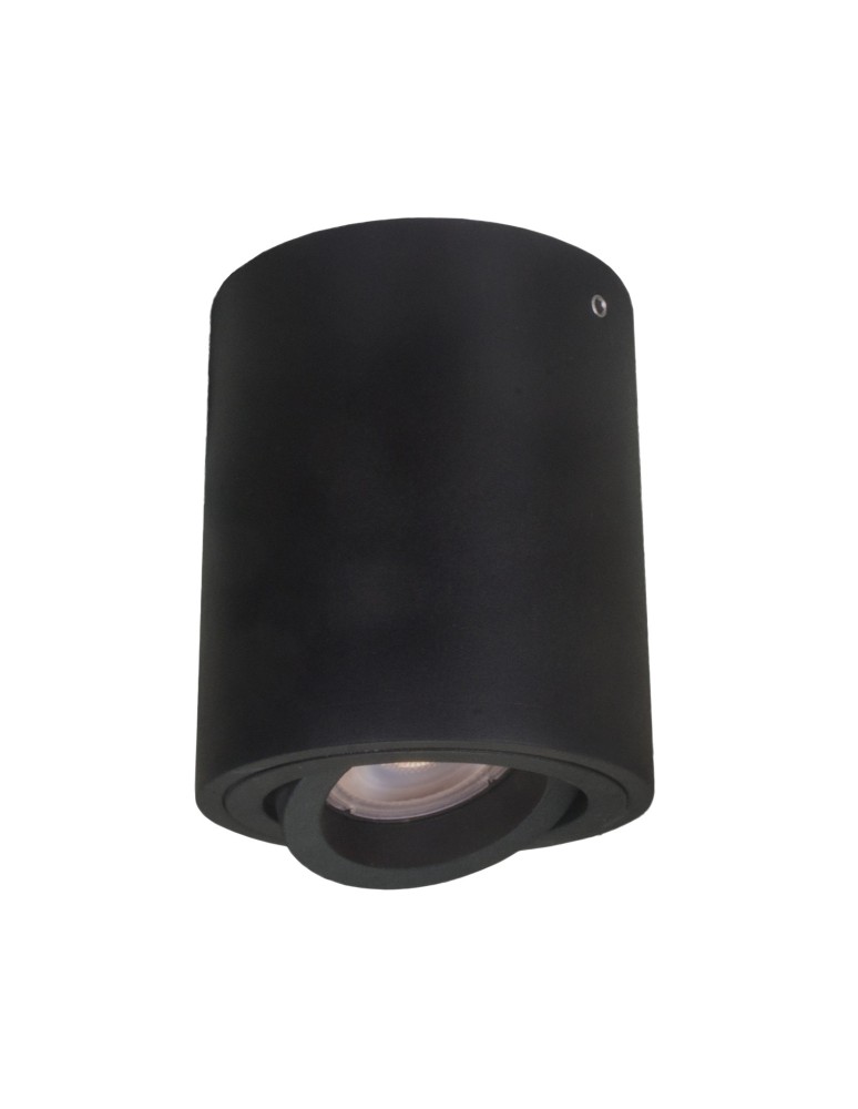 Oprawy sufitowe na wymienne źródło światła - ITALUX Lucia Natynkowa GU10 1x40W Czarny IT8004R1-BK - produkt kolory-swiatla.pl 1
