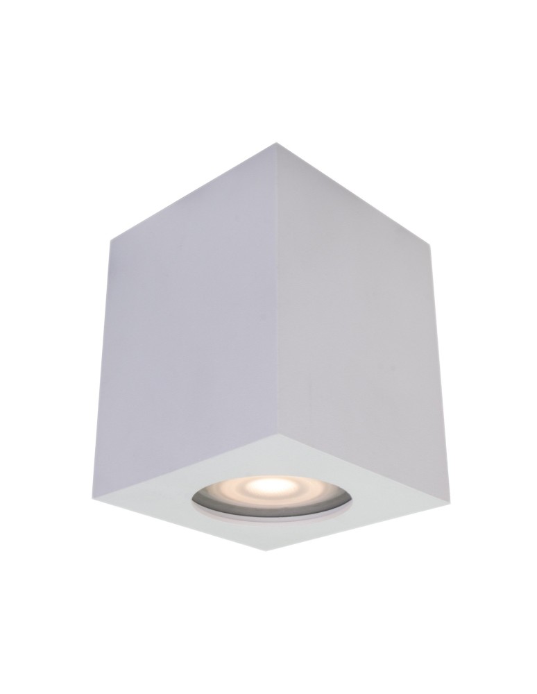 Oprawy sufitowe hermetyczne - ITALUX Fabrycio Natynkowa GU10 1x50W IP44 Biały IT8003S1-WH - produkt kolory-swiatla.pl 1
