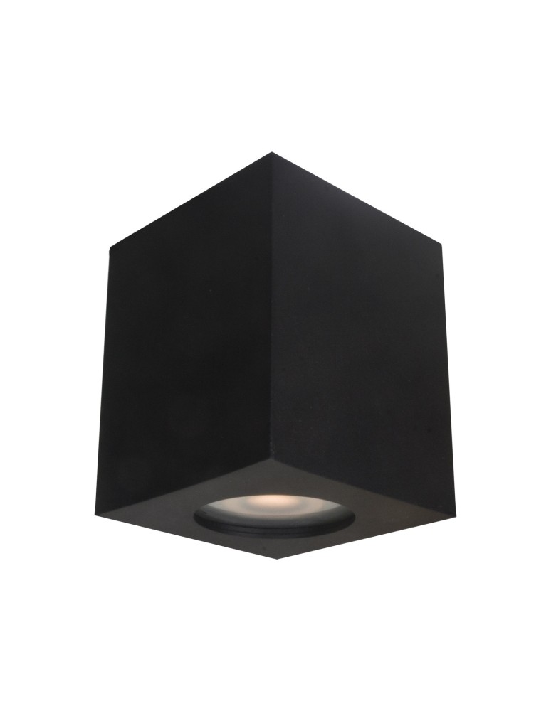 Oprawy sufitowe hermetyczne - ITALUX Fabrycio Natynkowa GU10 1x50W IP44 Czarny IT8003S1-BK - produkt kolory-swiatla.pl 1