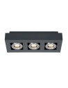 ITALUX Casemiro Natynkowa GU10 3x50W Czarny/Aluminium IT8002S3-BK/AL