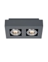 ITALUX Casemiro Natynkowa GU10 2x50W Czarny/Aluminium IT8002S2-BK/AL