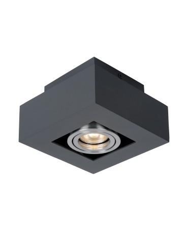 ITALUX Casemiro Natynkowa GU10 1x50W Czarny/Aluminium IT8002S1-BK/AL
