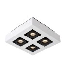 Oprawy sufitowe na wymienne źródło światła - ITALUX Casemiro Natynkowa GU10 4x40W Biały/Czarny IT8001S4-WH/BK - product 1