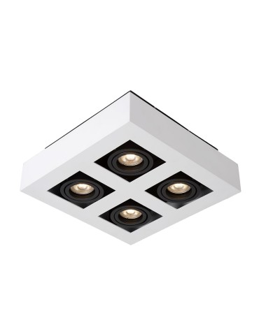 ITALUX Casemiro Natynkowa GU10 4x40W Biały/Czarny IT8001S4-WH/BK