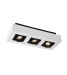 Oprawy sufitowe na wymienne źródło światła - ITALUX Casemiro Natynkowa GU10 3x50W Biały/Czarny IT8001S3-WH/BK - product 1