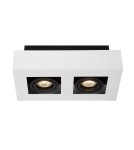 Oprawy sufitowe na wymienne źródło światła - ITALUX Casemiro Natynkowa GU10 2x50W Biały/Czarny IT8001S2-WH/BK - product 1