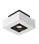 Oprawy sufitowe na wymienne źródło światła - ITALUX Casemiro Natynkowa GU10 1x50W Biały/Czarny IT8001S1-WH/BK - product 1