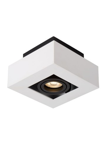 ITALUX Casemiro Natynkowa GU10 1x50W Biały/Czarny IT8001S1-WH/BK