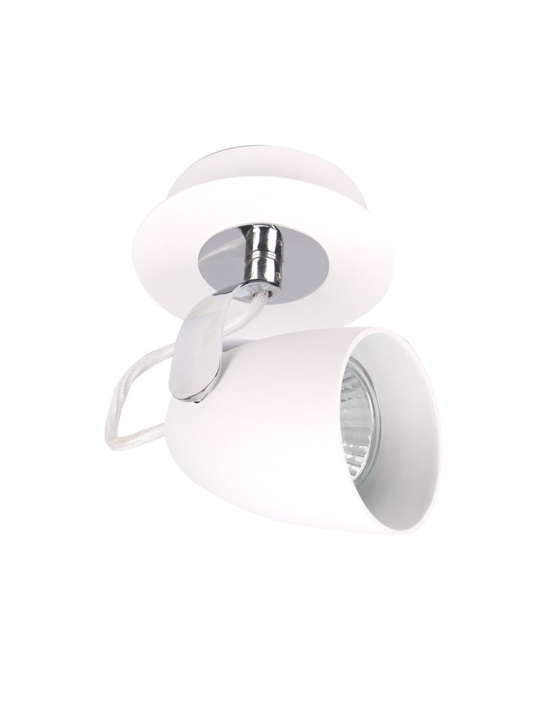 Reflektory sufitowe - ITALUX Oxford Reflektor GU10 1x50W Chrom/Biały FH31331BJB - produkt kolory-swiatla.pl 1