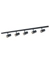 ITALUX Marvi TR Fredrik Szynoprzewody Zestaw GU10 5x35W Czarny 920221-5-BL-SET