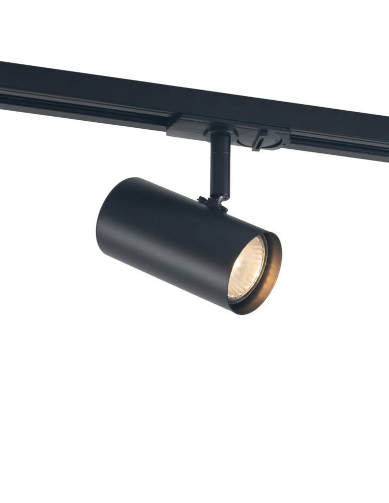 Lampy do szynoprzewodów 1 fazowych - ITALUX Marvi TR Fredrik Reflektor Do Szynoprzewodu GU10 1x35W Czarny 920021-1-BL - produkt kolory-swiatla.pl 1