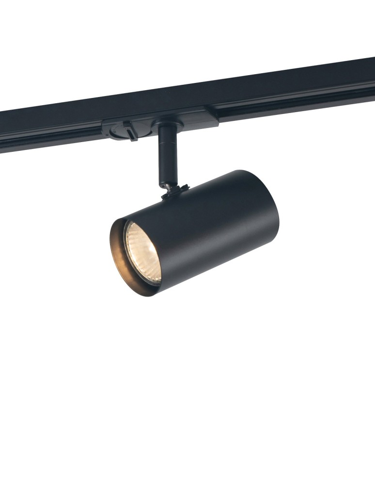 Lampy do szynoprzewodów 1 fazowych - ITALUX Marvi TR Jazz Reflektor Do Szynoprzewodu GU10 1x35W Czarny 913821-1-BL - produkt kolory-swiatla.pl 1