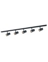 ITALUX Marvi TR Jazz Szynoprzewody Zestaw GU10 5x35W Czarny 913721-5-BL-SET