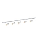 Gotowe zestawy szynoprzewodów - ITALUX Marvi TR Jazz Szynoprzewody Zestaw GU10 5x35W Biały 913703-5-WH-SET - product 1