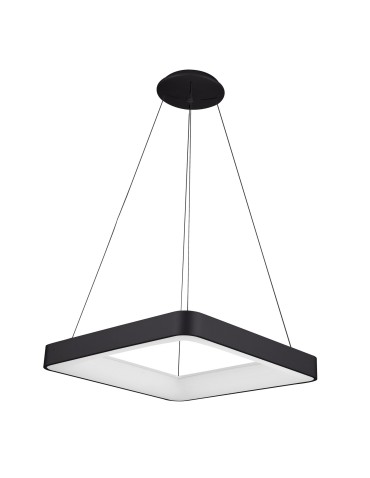 ITALUX Giacinto Wisząca LED zintegrowany 50W 4000K 2750lm Czarny 5304-850SQP-BK-4