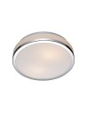 ITALUX Camry Plafon E27 1x60W IP44 Chrom/Biały 5007-S