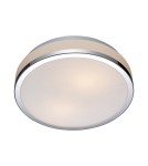Plafony hermetyczne - ITALUX Camry Plafon E27 2x60W IP44 Chrom/Biały 5007-M - product 1