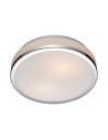 ITALUX Camry Plafon E27 2x60W IP44 Chrom/Biały 5007-M