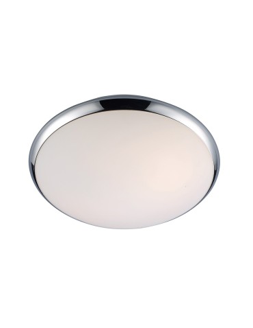 ITALUX Kreo Plafon E27 1x60W IP44 Chrom/Biały 5005-S