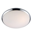 Plafony hermetyczne - ITALUX Kreo Plafon E27 2x60W IP44 Chrom/Biały 5005-L - product 1