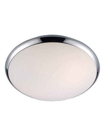 ITALUX Kreo Plafon E27 2x60W IP44 Chrom/Biały 5005-L