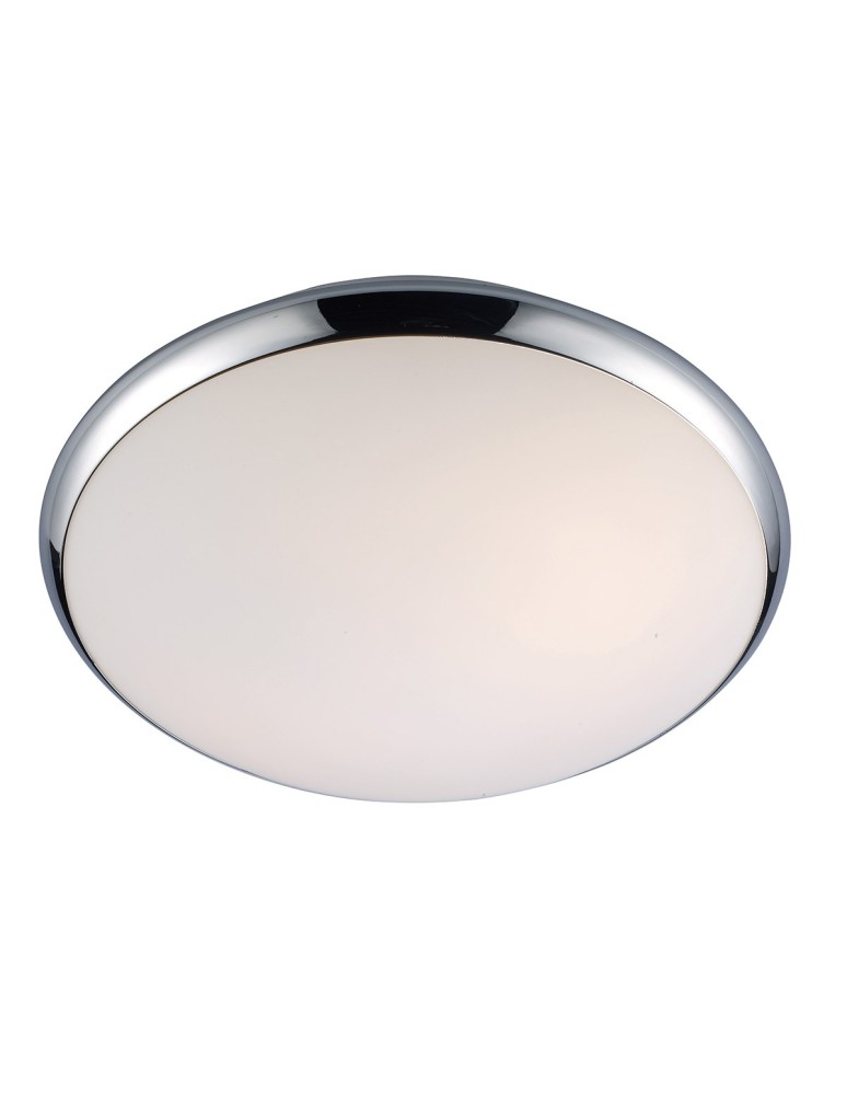 Plafony hermetyczne - ITALUX Kreo Plafon E27 2x60W IP44 Chrom/Biały 5005-L - produkt kolory-swiatla.pl 1
