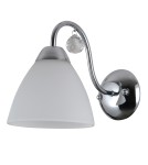 Kinkiety - ITALUX Lugano Kinkiet E27 1x40W Chrom/Biały WL-5643-1 - product 2