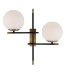 Kinkiety - ITALUX Stelia Kinkiet E14 2x5W Czarny/Brązowy WL-43660-2 - product 2